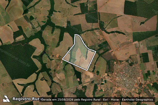 Imagem de satélite de Fazenda Santo Antonio - Fazenda Santo Antônio em Brasnorte - MT