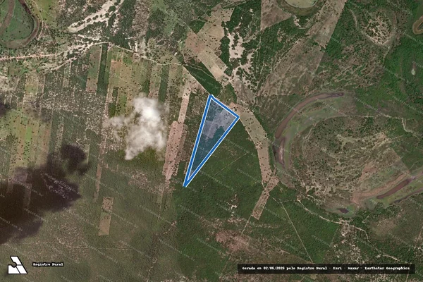Imagem de satélite de Fazenda Boa Vista - Gleba 2 em Juvenília - MG