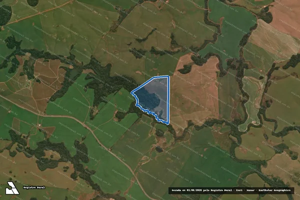 Imagem de satélite de Curral de Pedra  - Alcides Dal Bello em Muitos Capões - RS