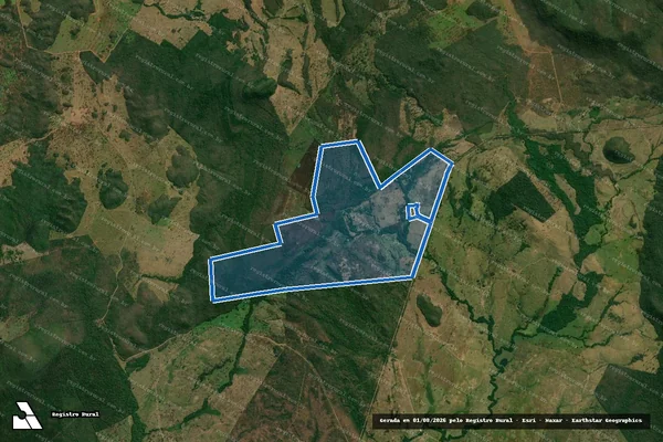 Imagem de satélite de FAZENDA TERERÉ - Gleba 01 em Corumbá - MS