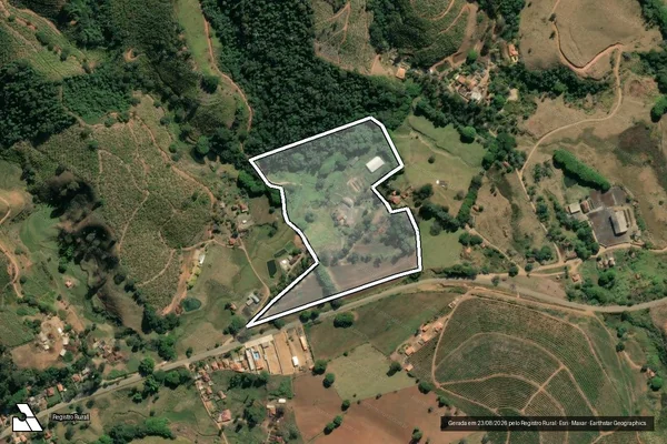 Imagem de satélite de FAZENDA IMPÉRIO - Gleba 1 em Pedralva - MG