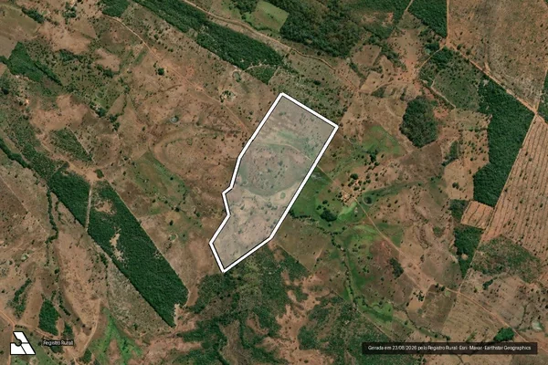 Imagem de satélite de FAZENDA SÍTIO DO MEIO - PARTE 1 em Lajeado Novo - MA
