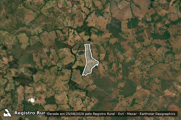 Imagem de satélite de FAZENDA SANTA MARIA - 001 em Mara Rosa - GO