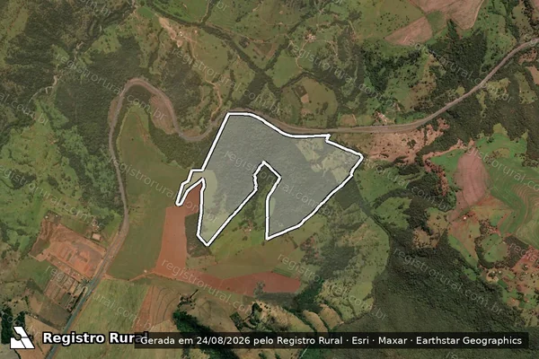 Imagem de satélite de Fazenda Jordão - PARTE 1 em Araguari - MG