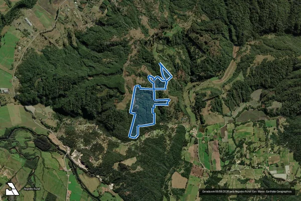 Imagem de satélite de Invernador - Parte 1 em Urubici - SC