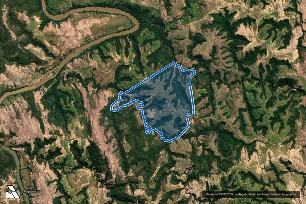 Imagem de satélite de FAZENDA SÃO FÉLIX - Gleba 01 em Tiros - MG