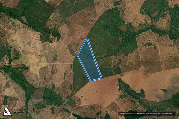Imagem de satélite de FAZENDA MINEIRA - SÃO MIGUEL DO ARAGUAIA-GO, MAT: 9314 em São Miguel do Araguaia - GO