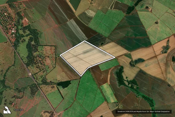 Imagem de satélite de FAZENDA ROSALVA - Matrícula 25.054 em Delta - MG