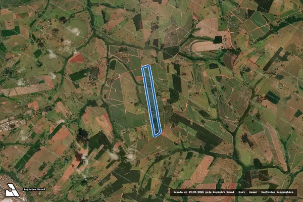 Imagem de satélite de Sítio Santa Luzia - Parte 1 em Álvares Florence - SP