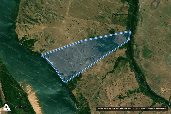 Imagem de satélite de LOTES 10 E 11, LOT° BARRA DO RIO LONTRA - Parte 2 em Araguanã - TO