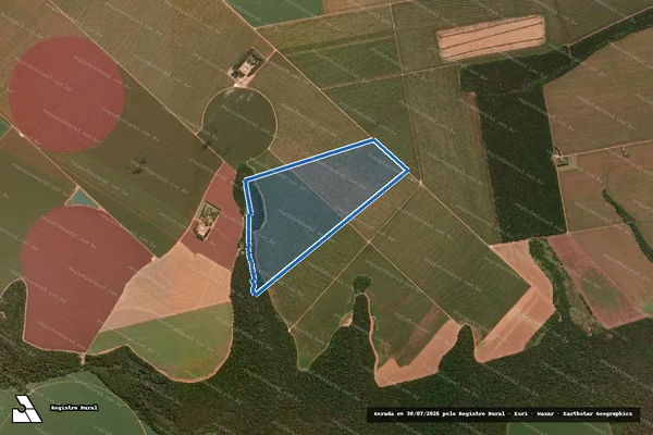 Imagem de satélite de Sitio São Luiz ? Lote 122 - Parte 1 em Ipiranga do Norte - MT