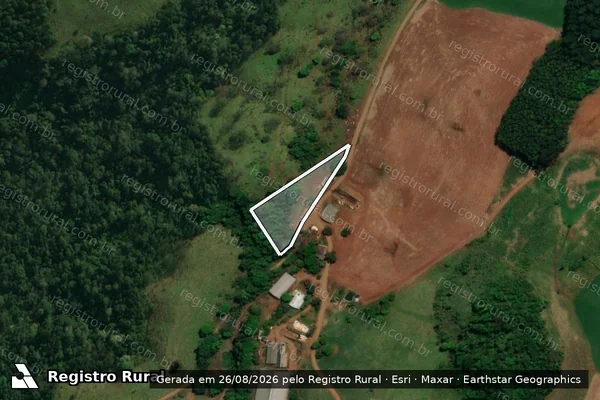 Imagem de satélite de Parte do Lote Rural nº 190 - Gleba 02 em Guaraciaba - SC