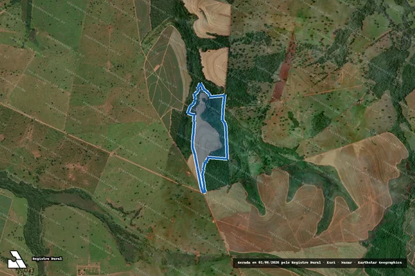 Imagem de satélite de Fazenda Barreiro e Soledade - Parte 1 em Carneirinho - MG