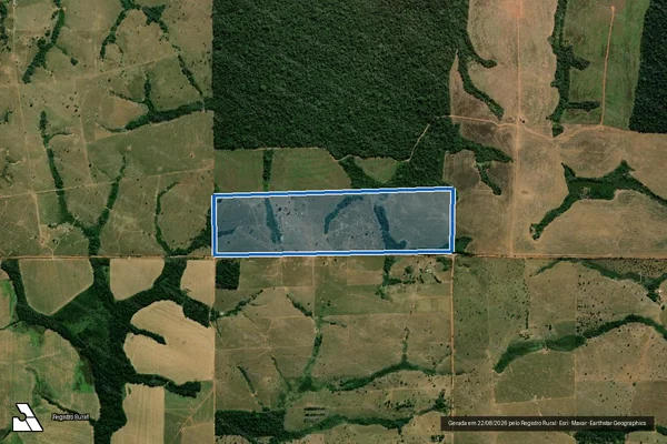 Imagem de satélite de LOTES 27-A1  - GLEBA 05 - GLEBA CORUMBIARA - SETOR PARECIS  - Parte 1 em Santa Luzia D'Oeste - RO
