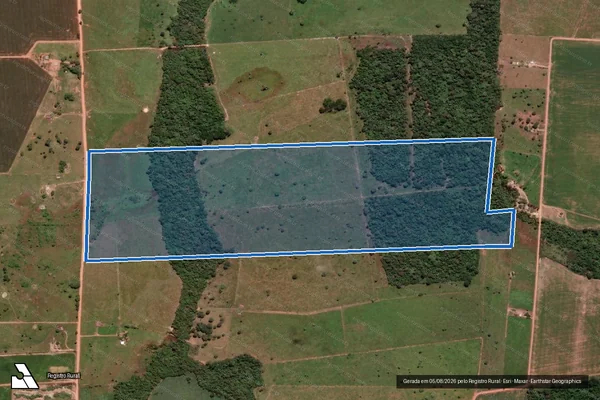 Imagem de satélite de PROJETO DE ASSENTAMENTO OURO BRANCO – LOTE 56 / Parcela 1
