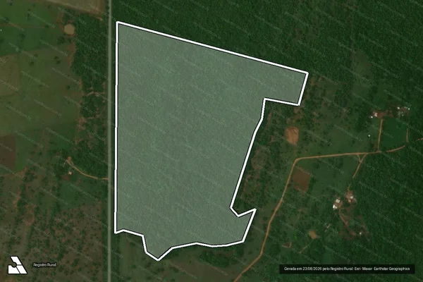 Imagem de satélite de Projeto Assentamento Serra Alegre - ÁREA DE INTERESSE AMBIENTAL 02 em Bodoquena - MS