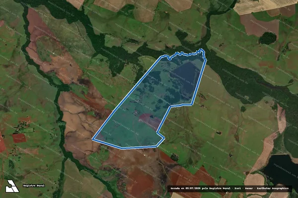 Imagem de satélite de Fazenda São Rafael ? Sucess. Maria Inez Prado Miranda  - Faz. São Rafael em Santo Antônio das Missões - RS