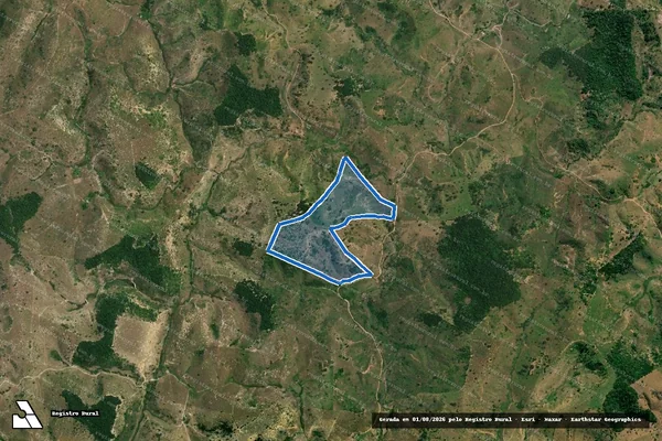 Imagem de satélite de Fazenda Fortaleza - Gleba 01 em Ecoporanga - ES