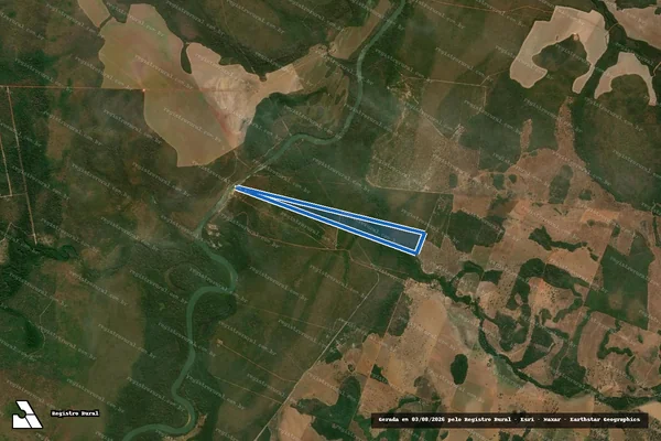 Imagem de satélite de FAZENDA CACHOEIRA - Gleba B em Campinápolis - MT