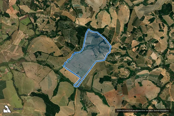Imagem de satélite de FAZENDA VIGIA OU LAGOA - FAZENDA VIGIA OU LAGOA em Cristais - MG