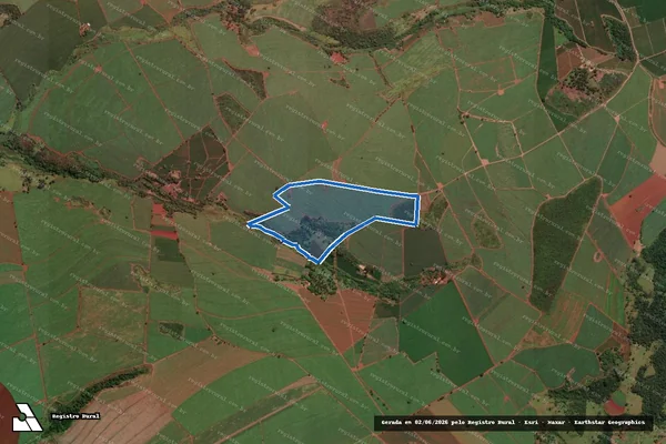 Imagem de satélite de Sítio Santa Maria - Parte 2 em Ituverava - SP