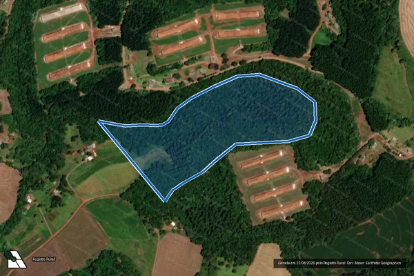 Imagem de satélite de Lote 22-A da Gleba 49-FB - Parte 1 em Boa Esperança do Iguaçu - PR