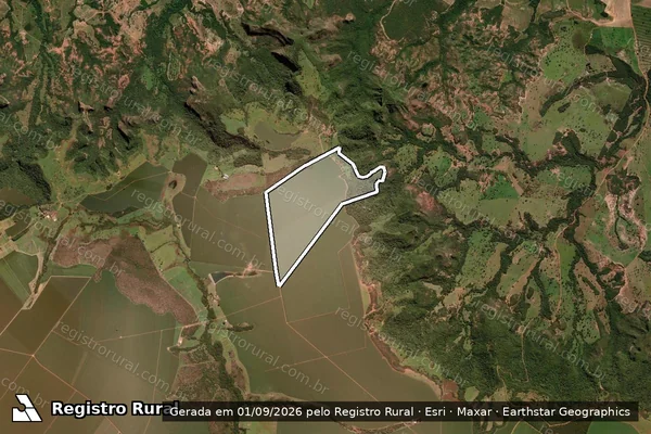 Imagem de satélite de FAZENDA_INVERNADINHA L.D. SERRA AZUL - Única em Caiapônia - GO