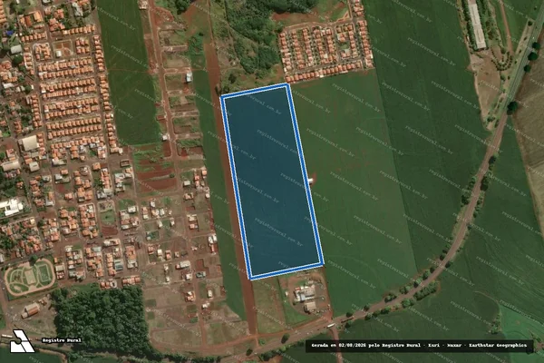 Imagem de satélite de Chácara Boa Vista - Parte 1 em Santa Mariana - PR