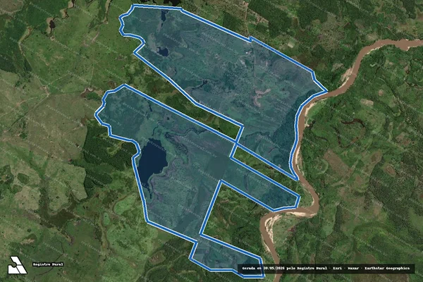 Imagem de satélite de FAZENDA PARAISO - Parcela 1 em Bela Vista do Maranhão - MA