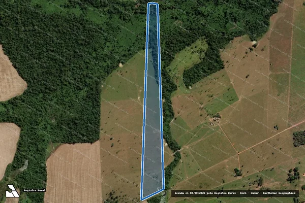 Imagem de satélite de PROJETO DE ASSENTAMENTO OURO BRANCO – LOTE 04 / Parcela 1
