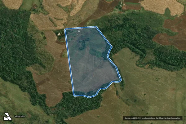 Imagem de satélite de Lote 64 ? Projeto de Assentamento Eli Vive I - LOTE64 em Londrina - PR