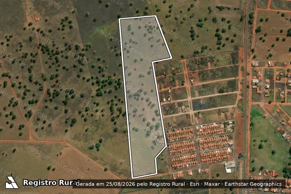 Imagem de satélite de FAZENDA CINCO PODERES - Parte 1 em Paranaiguara - GO
