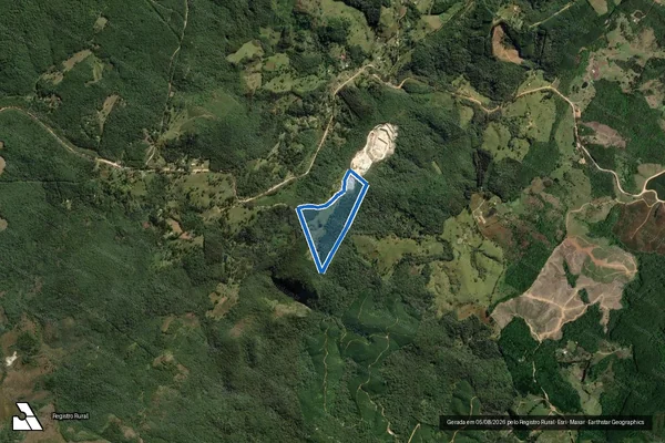 Imagem de satélite de FAZENDA SANTO ANTONIO - Parcela 1 em Ponta Grossa - PR