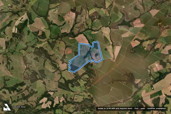 Imagem de satélite de FAZENDA BABILÔNIA LD CORRENTE / 001 em Mineiros - GO
