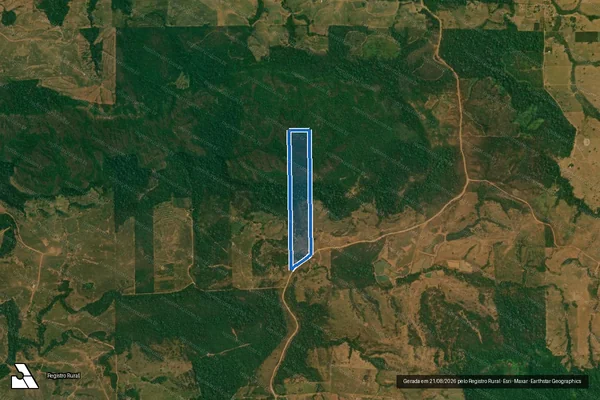 Imagem de satélite de LOTE 70 - FAZENDA SANTO AUGUSTO, GLEBA 02 - SETOR RIO BRANCO V - GLEBA RIO BRANCO - LOTE 70/H,SÍTIO DOIS IRMÃOS - GLEBA 02 / PARTE-1 em Alta Floresta D'Oeste - RO