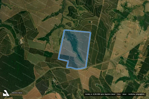 Imagem de satélite de Fazenda Alto Alegre - Gleba 01 em Gália - SP