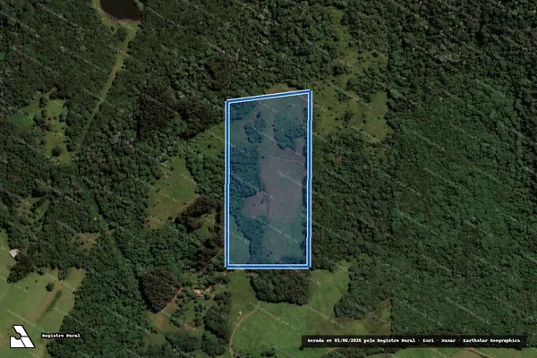 Imagem de satélite de SITIO GRUTA - Parte 1 em Irani - SC