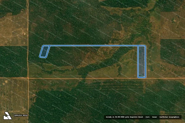 Imagem de satélite de Lote 25-K, da gleba 12-A, P.F Jaru Ouro Preto - Lote 25-K, da gleba 12-A, P.F Jaru Ouro Preto em Alvorada D'Oeste - RO