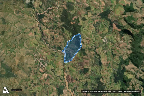 Imagem de satélite de Serra dos Aguiares - Serra dos Aguiares em São José do Calçado - ES