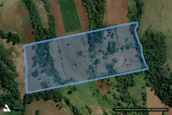 Imagem de satélite de LOTE RURAL Nº 123 - A - Parcela 1 em Alpestre - RS
