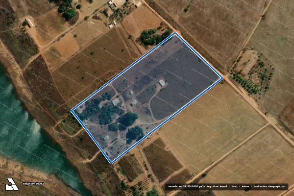 Imagem de satélite de P.A. BURITI DAS GAMELAS ? LOTE 05 - Parte 1 em Cristalina - GO