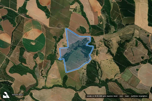 Imagem de satélite de Fazenda Santo Antônio da Taquara - Parte 3 em Ibiá - MG