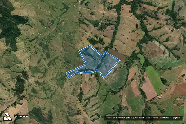 Imagem de satélite de SÍTIO NOVO JARDIM - PARCELA 01 em Japira - PR