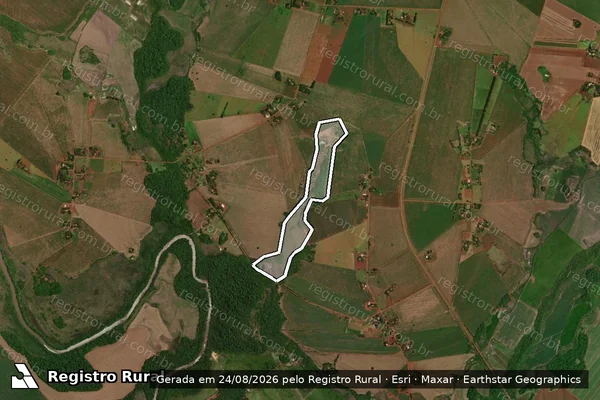 Imagem de satélite de Projeto de Assentamento Margarida Alves - ÁREA DE INTERESSE AMBIENTAL 05 em Rio Brilhante - MS
