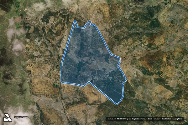 Imagem de satélite de FAZENDA ITAJUBÁ - Parte 1 em Jacobina - BA