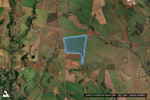 Imagem de satélite de FAZENDA GUANABARA - MATRICULA 53912 - Parte 1 em Uberaba - MG