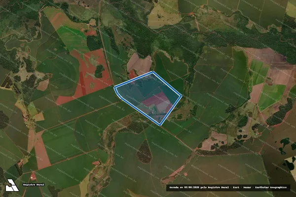 Imagem de satélite de Fazenda São Sebastião do Jatobá - Parte 1 em Itaporã - MS