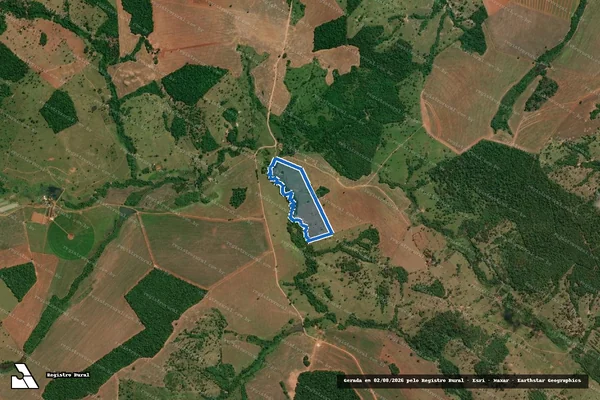 Imagem de satélite de FAZENDA SANTA ROSA - Gleba 01 em Morrinhos - GO