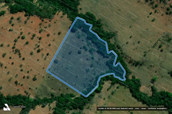 Imagem de satélite de Fazenda Ribeirão do Boi - Gleba 01 em Itapagipe - MG
