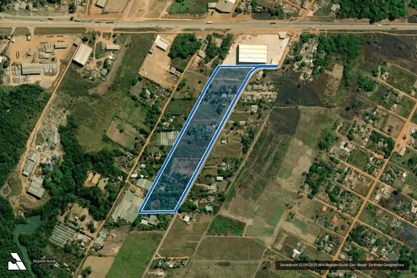 Imagem de satélite de Lote de terras rural nº 15 parte ?A? e 15 parte ?B? - PARCELA 02 - PARTE A em Porto Velho - RO